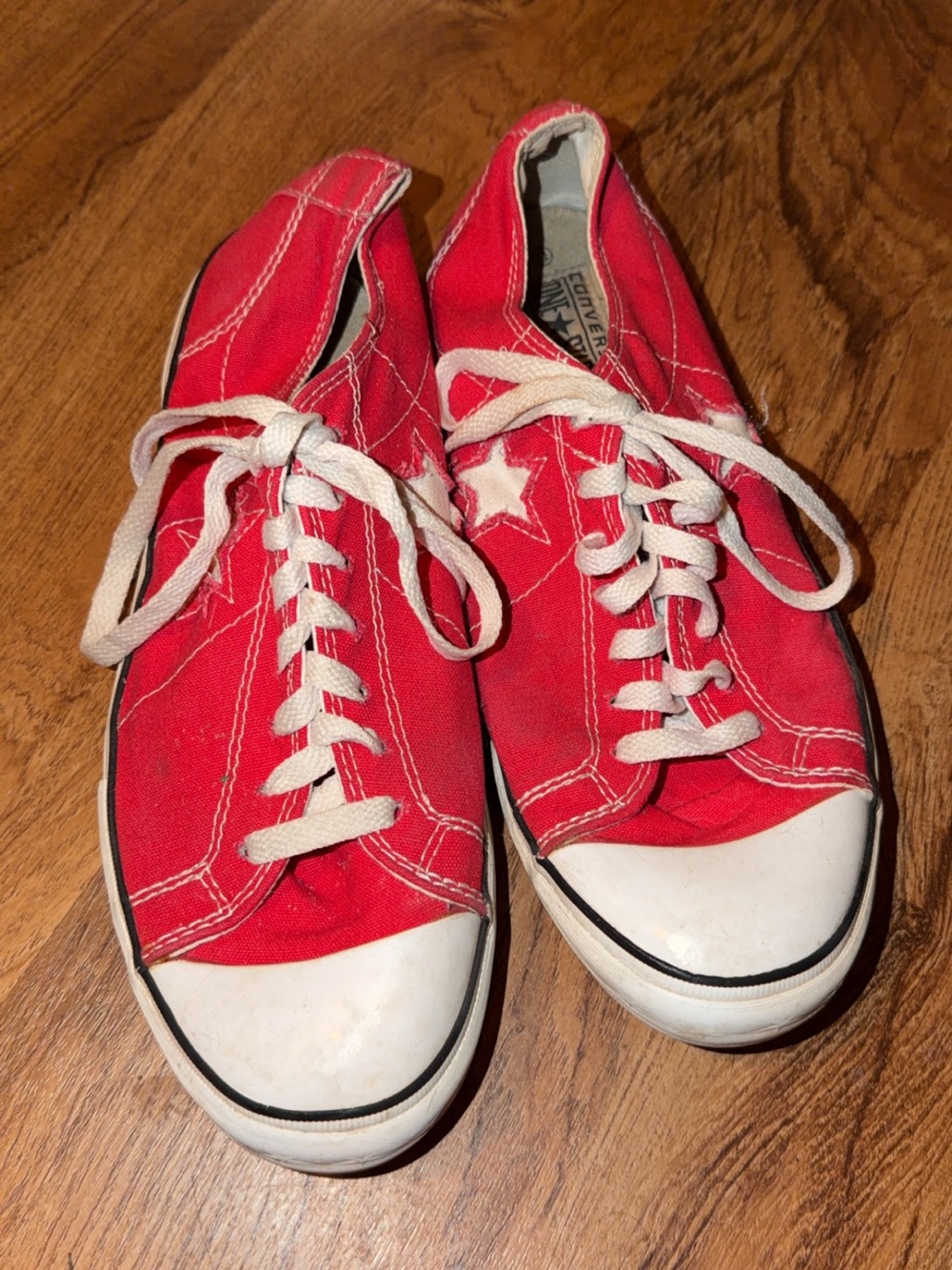 Converse Women’s Red Canvas Low-Top Sneakers
